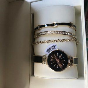 Anne Klein jewelry set + watch